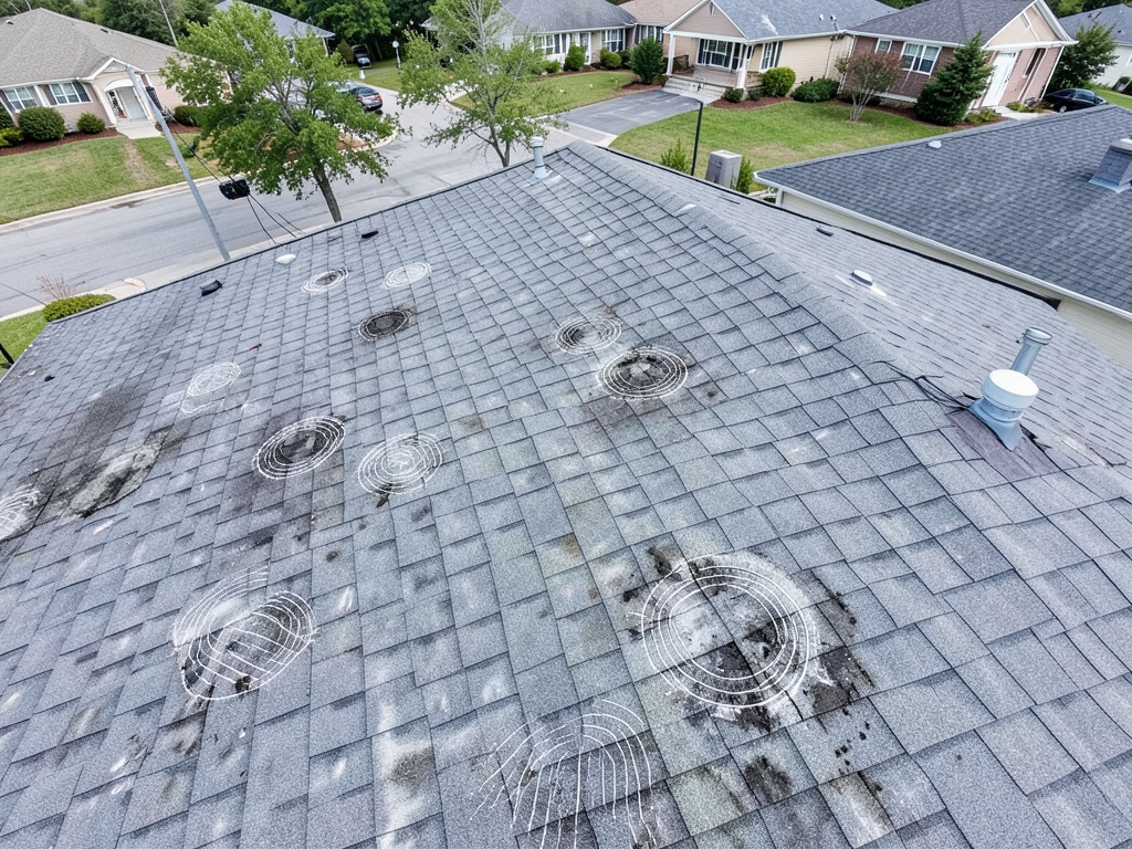 Getting your charlotte roof repaired after a hail