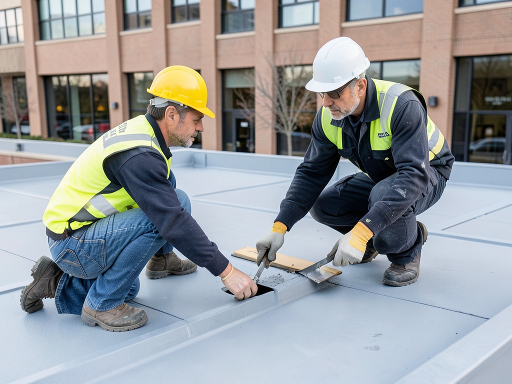 Solving standing water issues on flat roofs for sm