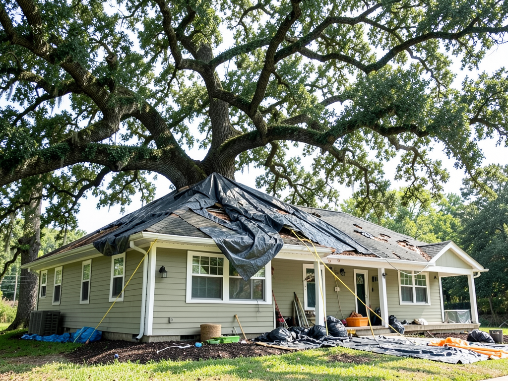 What to do when a tree falls on your roof in dilwo